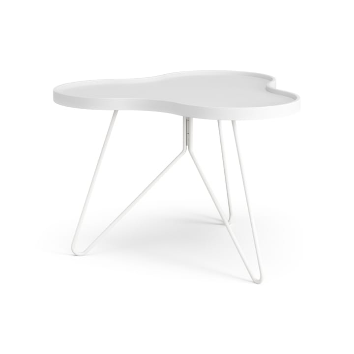 Flower mono table 62x66 cm - H45 cm Ash White glazed - Swedese