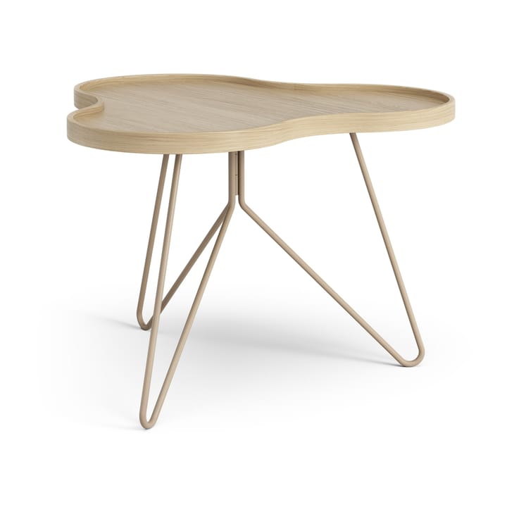 Flower mono table 62x66 cm - H45 Oak lacquered-nutmeg RAL1019 - Swedese