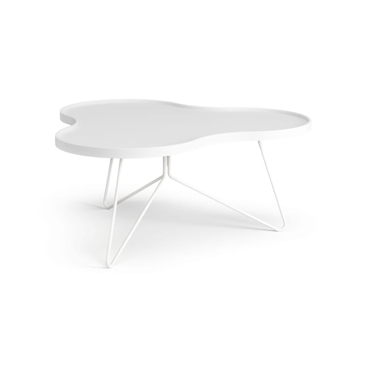 Flower mono table 84x90 cm - H39 cm Ash White glazed - Swedese