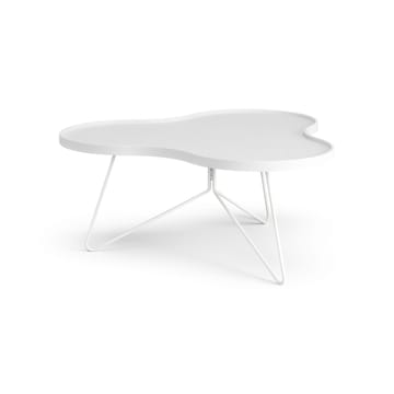 Flower mono table 84x90 cm - H39 cm Ash White glazed - Swedese
