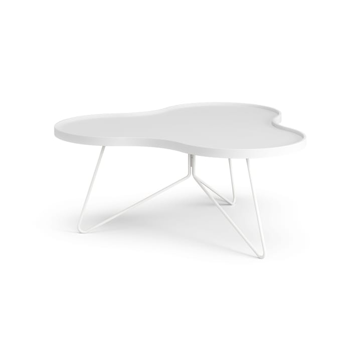 Flower mono table 84x90 cm - H39 cm Ash White glazed - Swedese