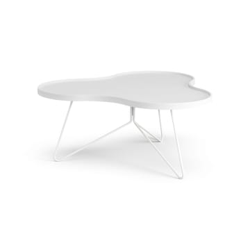 Flower mono table 84x90 cm - H39 cm Ash White glazed - Swedese