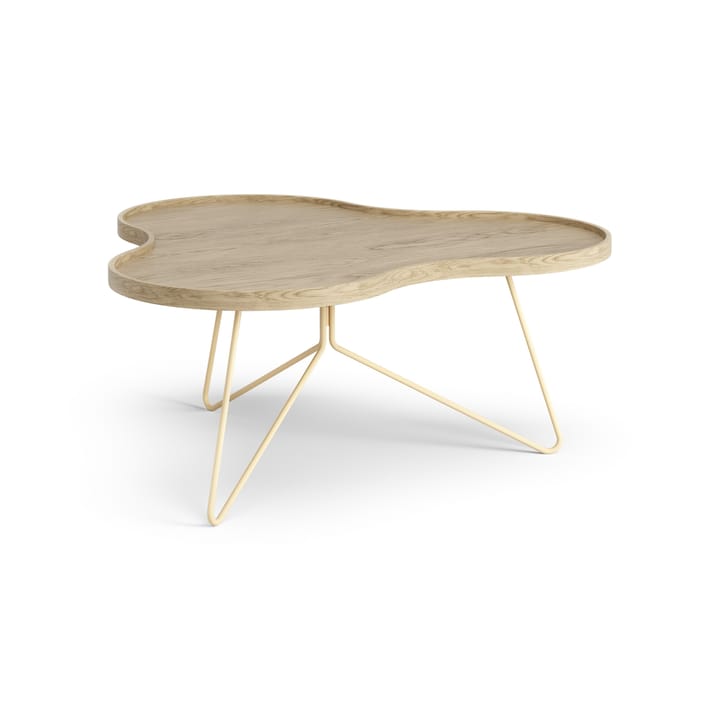Flower mono table 84x90 cm - H39 cm Oak laquered - Swedese