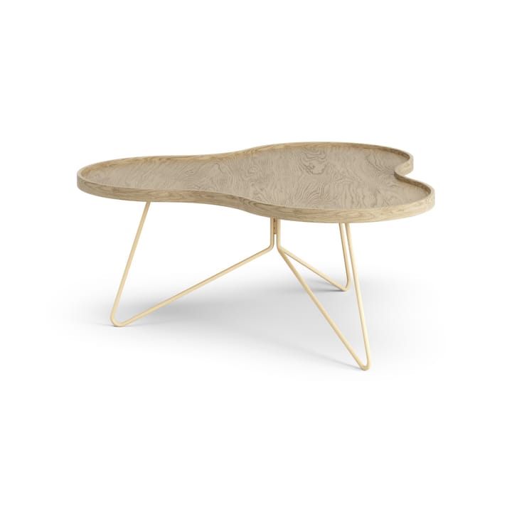 Flower mono table 84x90 cm, H39 cm Oak laquered Swedese