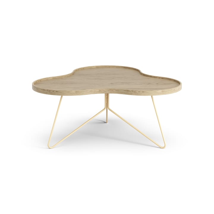 Flower mono table 84x90 cm, H39 cm Oak laquered Swedese