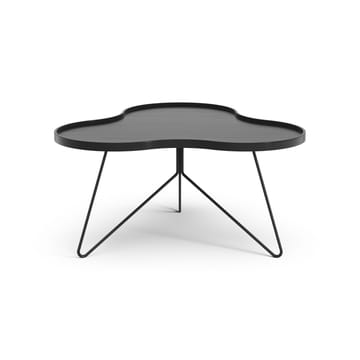 Flower mono table 84x90 cm - H45 cm Ash black glazed - Swedese