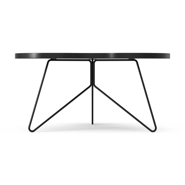 Flower mono table 84x90 cm - H45 cm Ash black glazed - Swedese