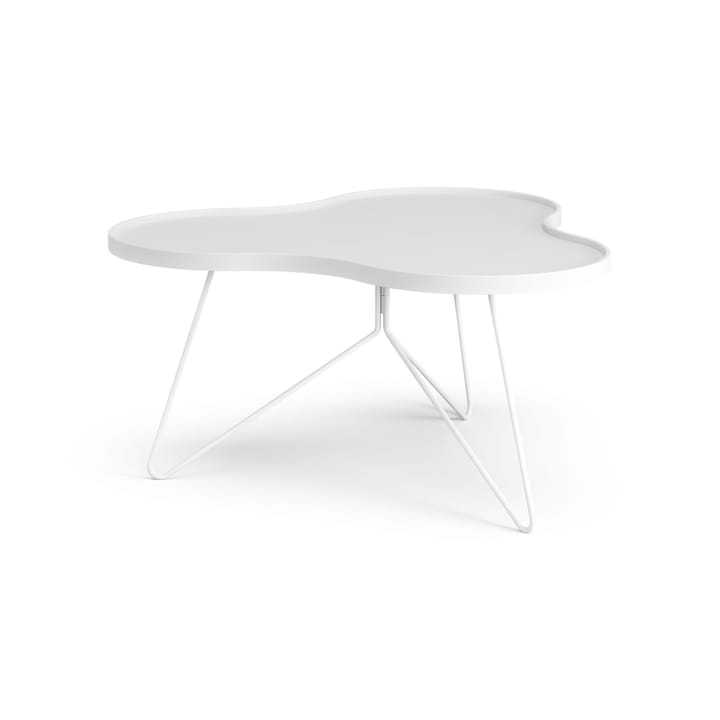 Flower mono table 84x90 cm - H45 cm Ash White glazed - Swedese