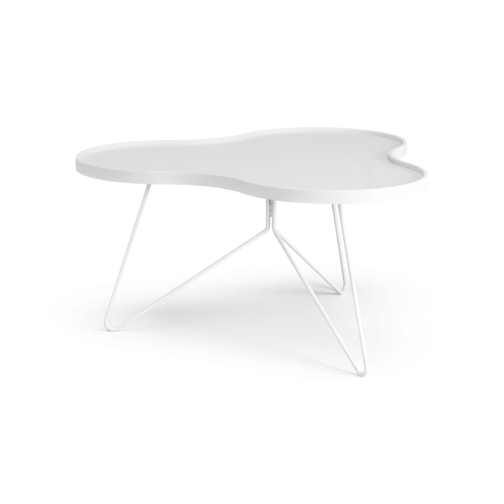 Flower mono table 84x90 cm - H45 cm Ash White glazed - Swedese