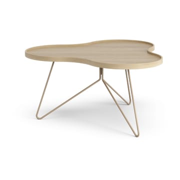 Flower mono table 84x90 cm - H45 Oak lacquered-nutmeg RAL1019 - Swedese