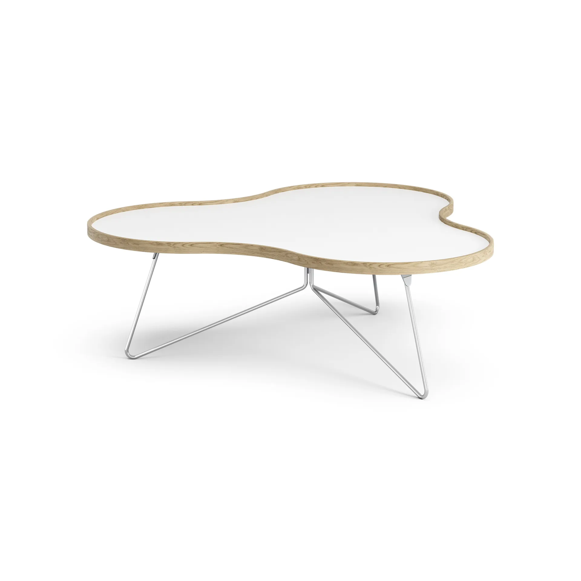 Flower table 107x114 cm, H39 cm Oak laquered Swedese