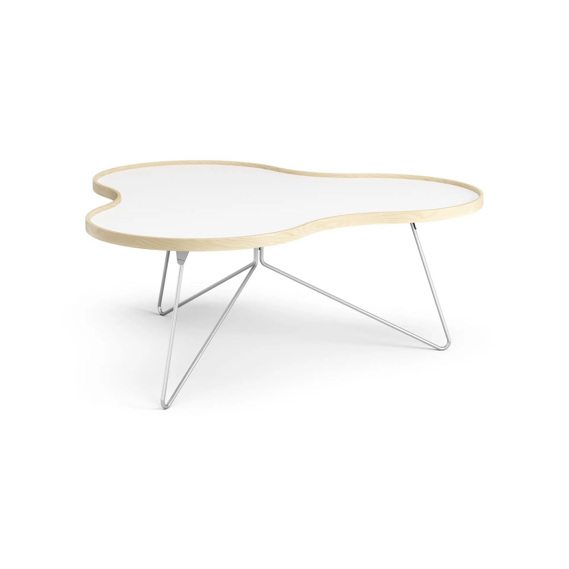 Flower table 107x114 cm, H45 cm birch laquered Swedese