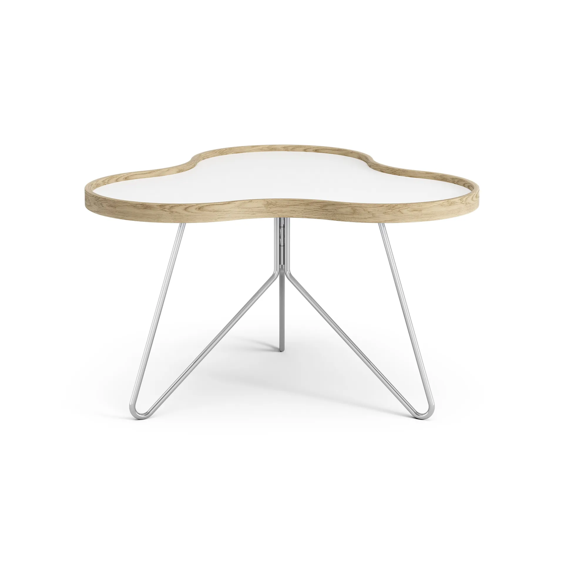 Flower table 62x66 cm, H39 cm Oak laquered Swedese