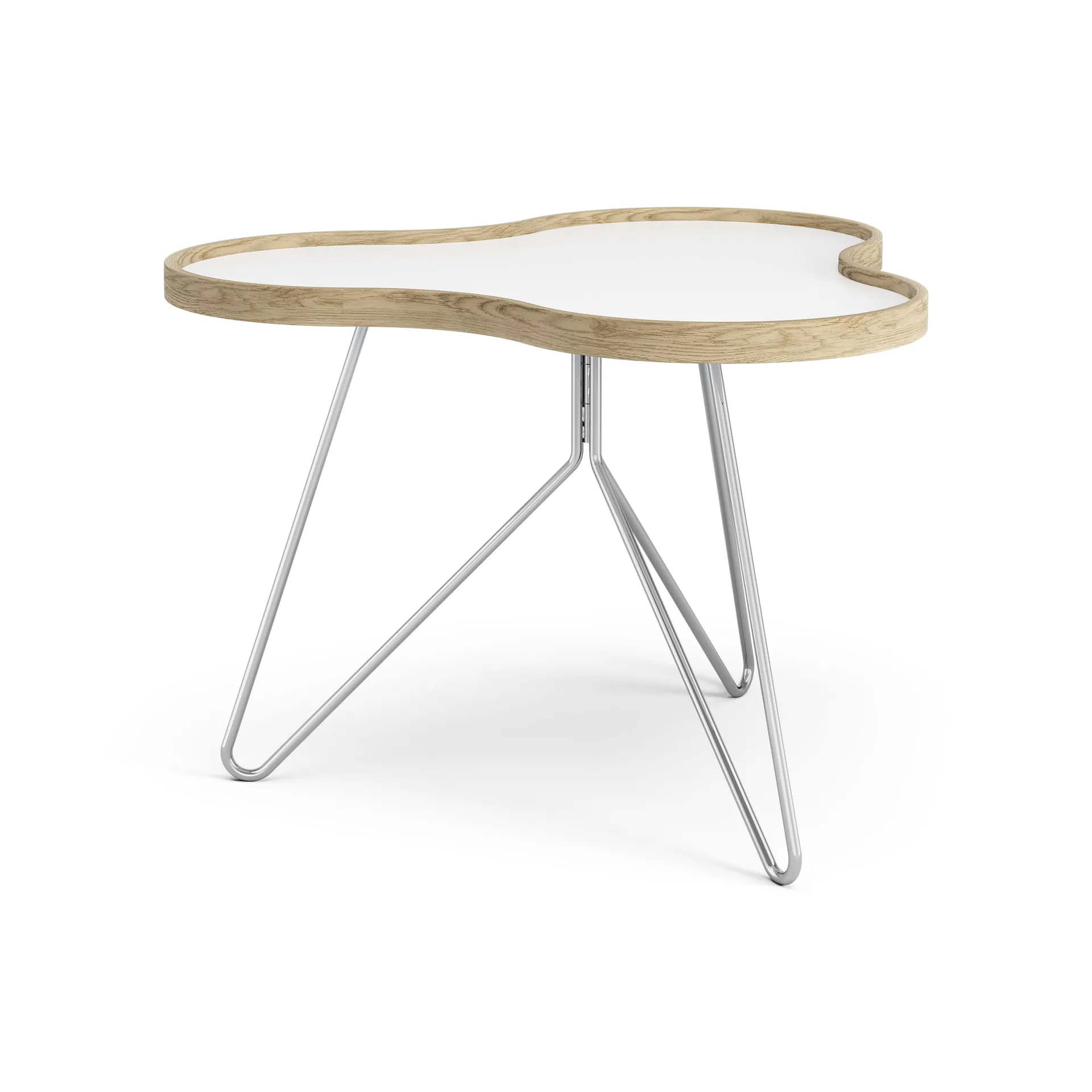 Flower table 62x66 cm, H45 cm Oak laquered Swedese