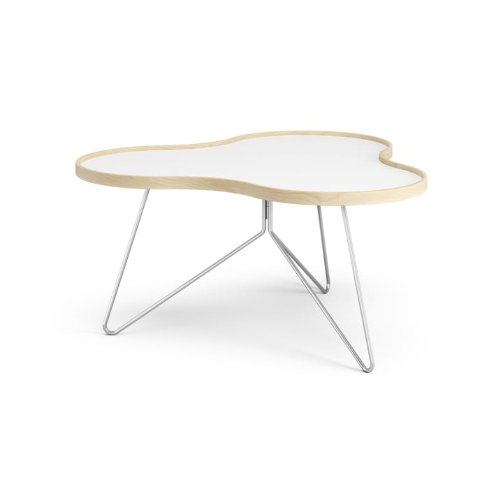Flower table 84x90 cm, H45 cm birch laquered Swedese