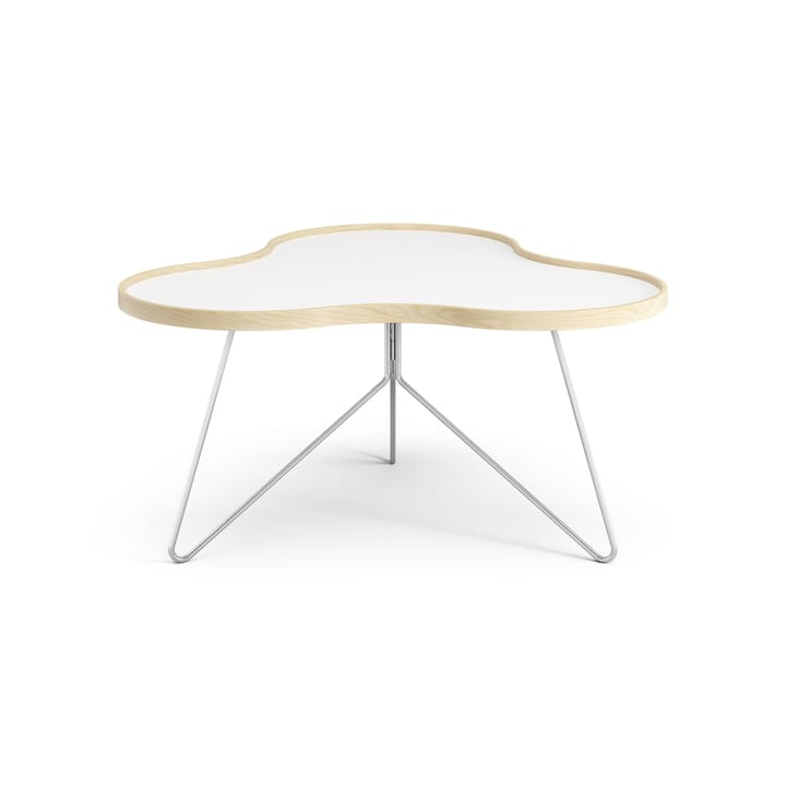 Flower table 84x90 cm, H45 cm birch laquered Swedese