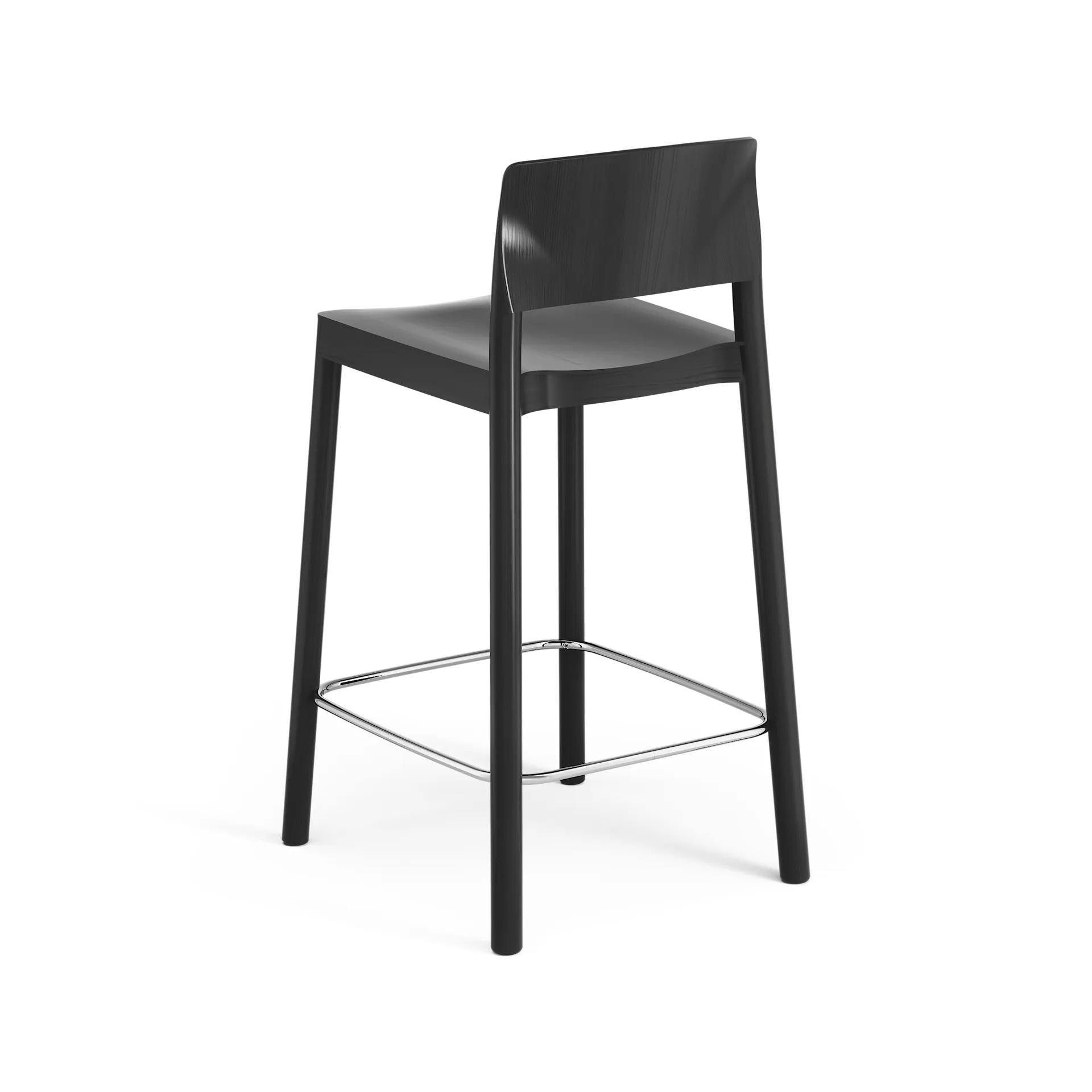 Grace bar stool 63 cm, Ash black glazed Swedese