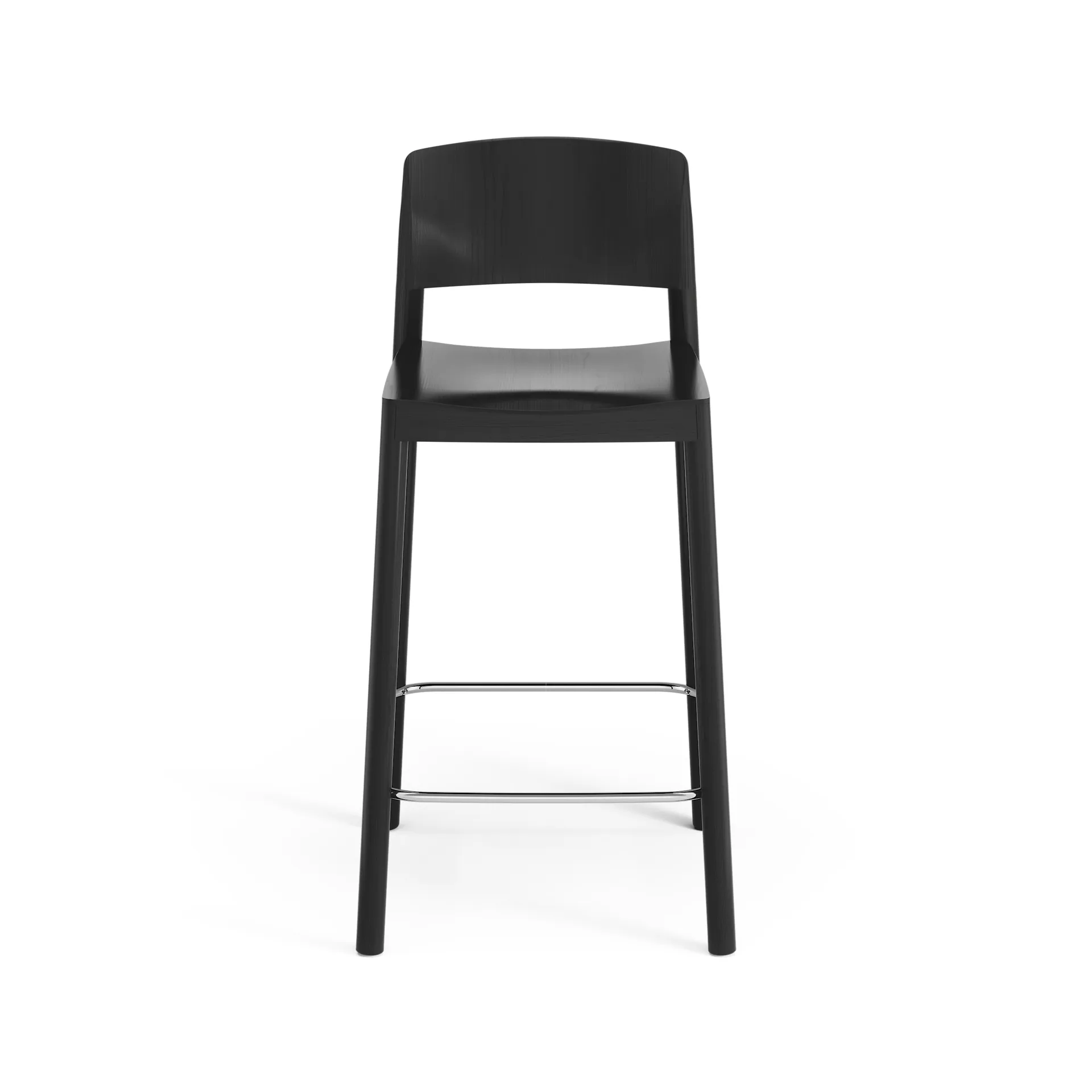 Grace bar stool 63 cm, Ash black glazed Swedese