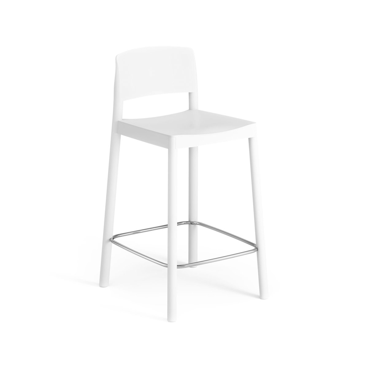 Swedese Grace bar stool 63 cm Ash White glazed | Scandinavian Design | Bar stools | White