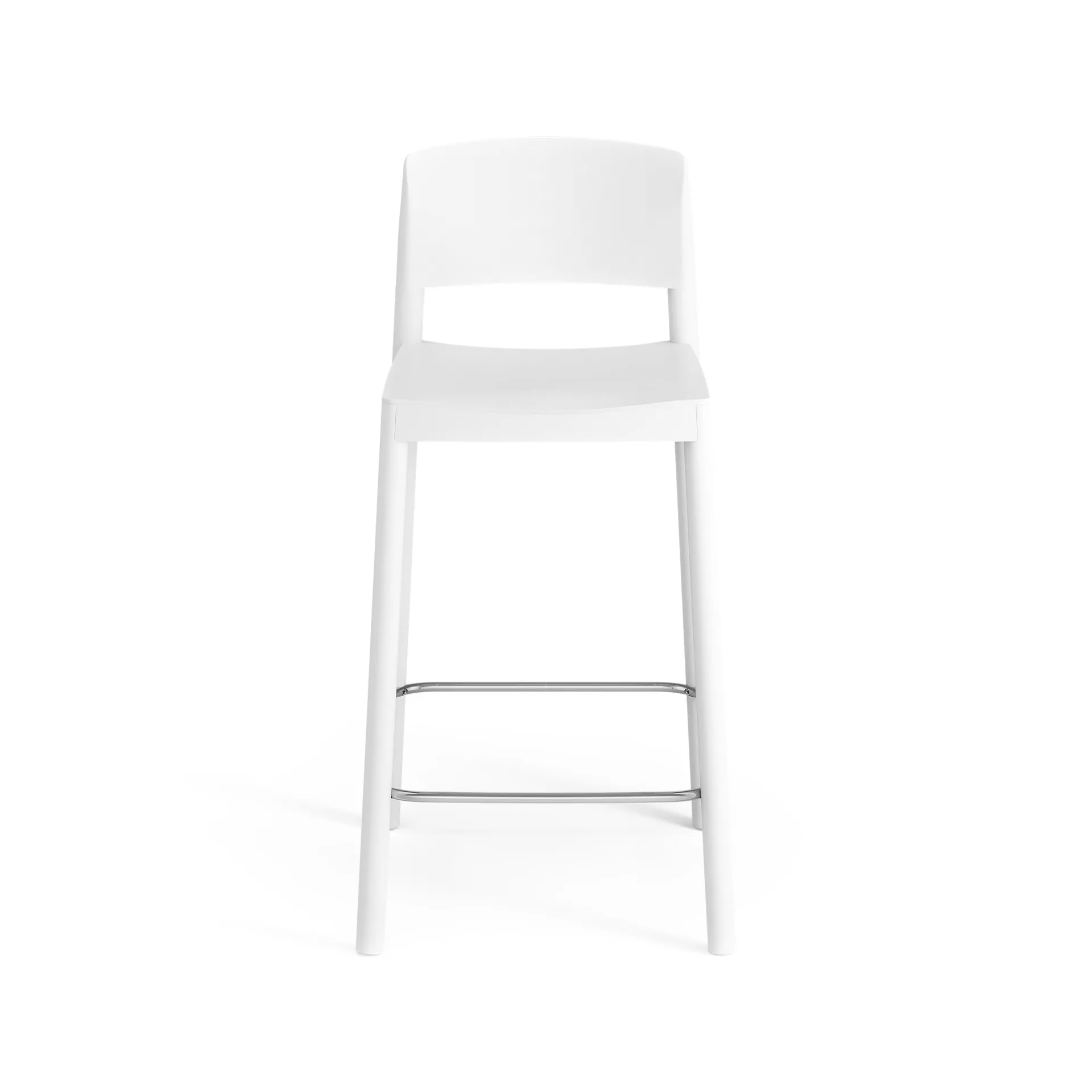 Grace bar stool 63 cm, Ash White glazed Swedese