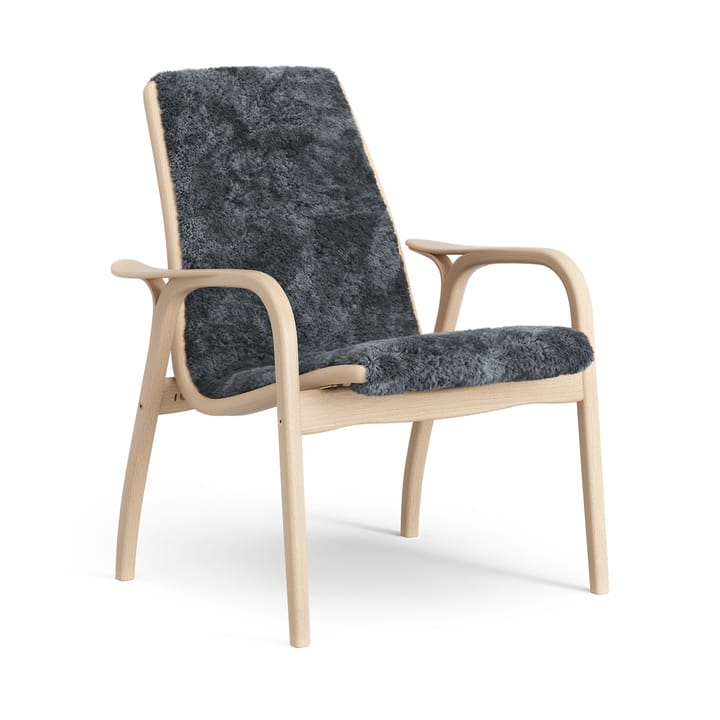 Laminett arm chair laquered beech/sheep skin - Charcoal (dark grey) - Swedese