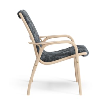 Laminett arm chair laquered beech/sheep skin - Charcoal (dark grey) - Swedese