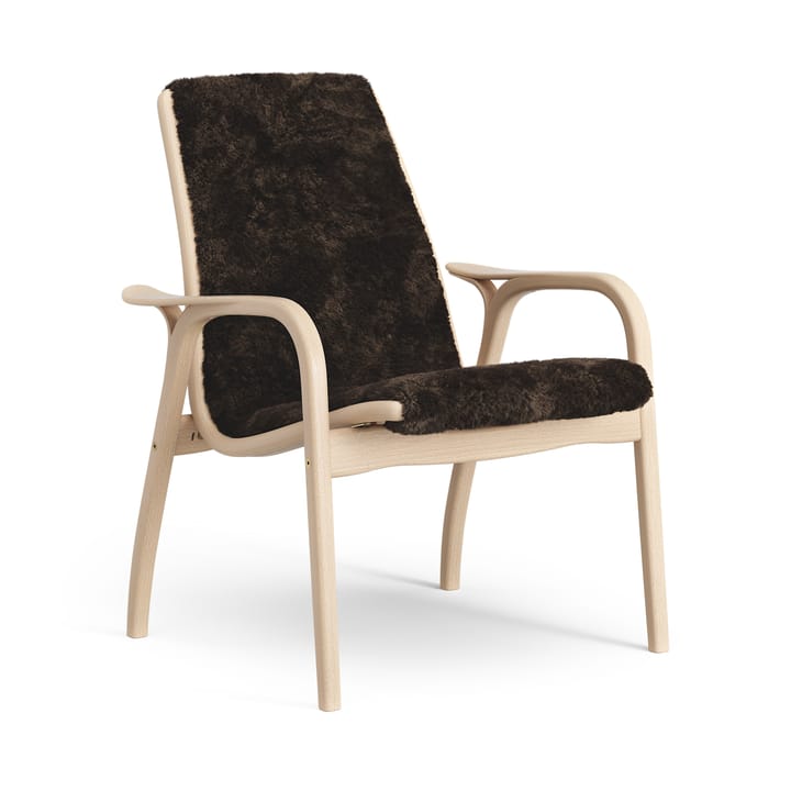 Laminett arm chair laquered beech/sheep skin - Espresso (brown) - Swedese