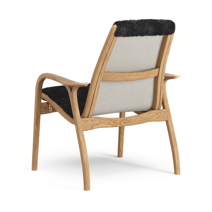 Laminett arm chair oiled oak/sheep skin - Black (black) - Swedese