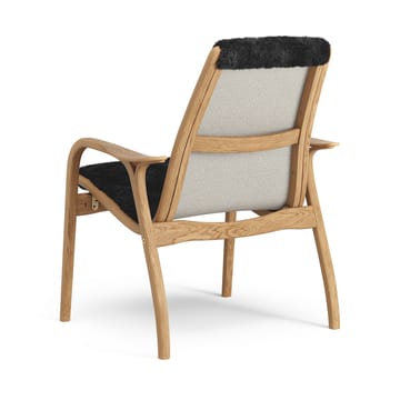 Laminett arm chair oiled oak/sheep skin - Black (black) - Swedese