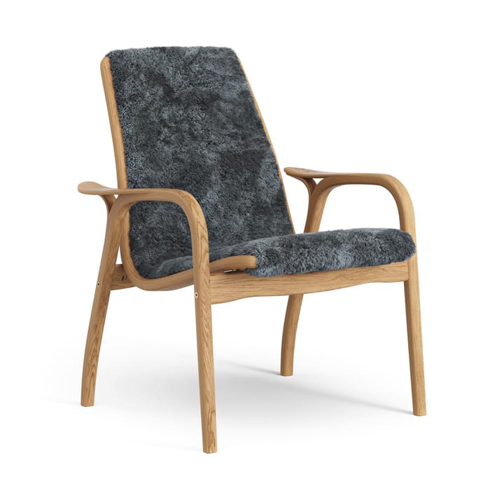 Laminett arm chair oiled oak/sheep skin - Charcoal (dark grey) - Swedese