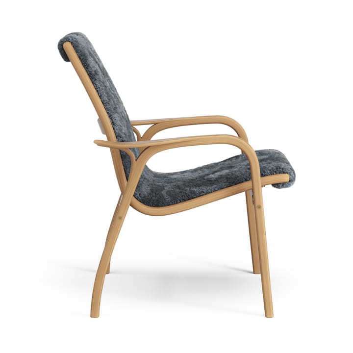 Laminett arm chair oiled oak/sheep skin - Charcoal (dark grey) - Swedese