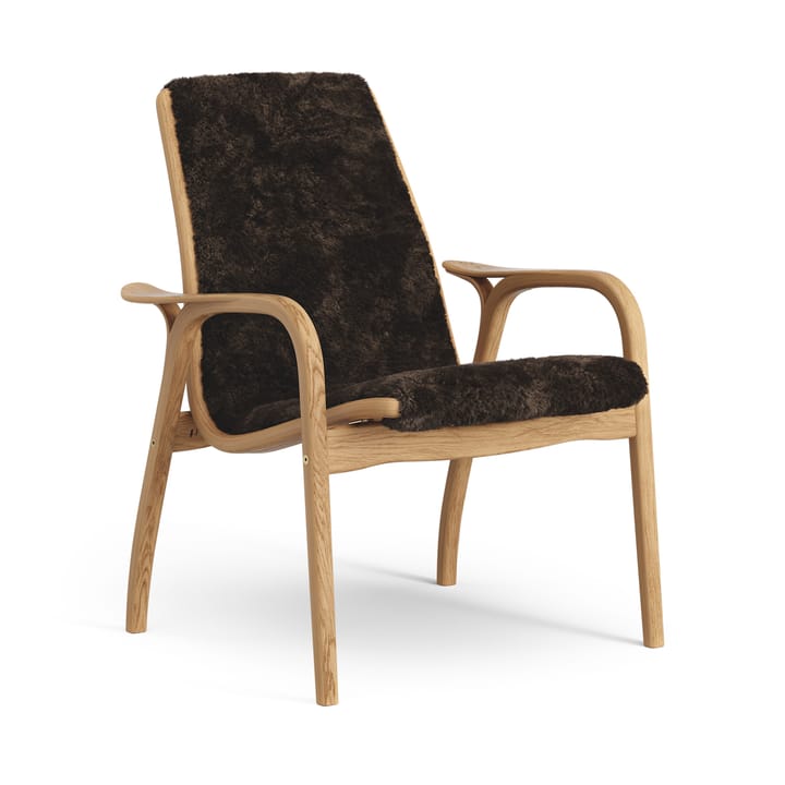 Laminett arm chair oiled oak/sheep skin - Espresso (brown) - Swedese