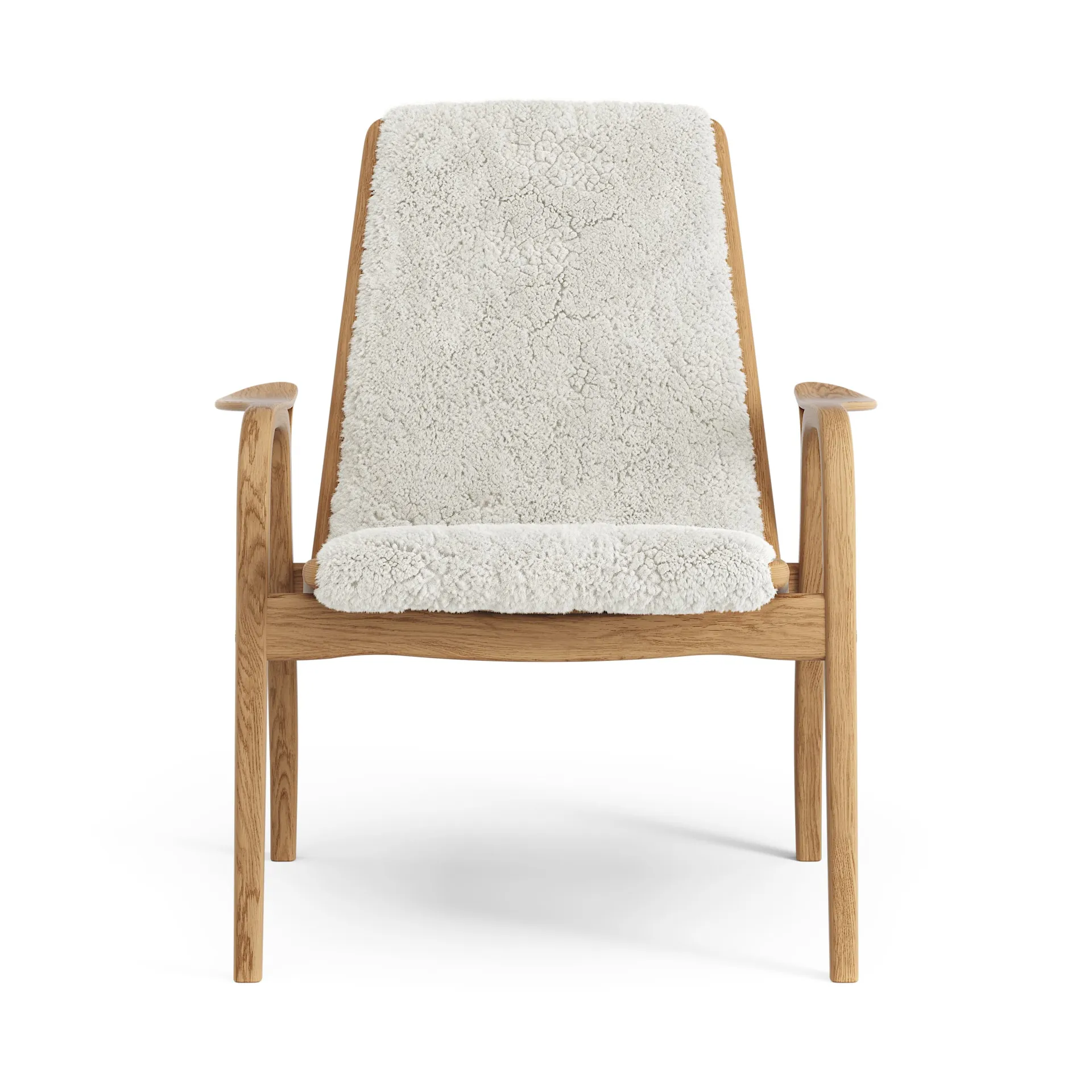 Laminett arm chair oiled oak/sheep skin, Off white (white) Swedese