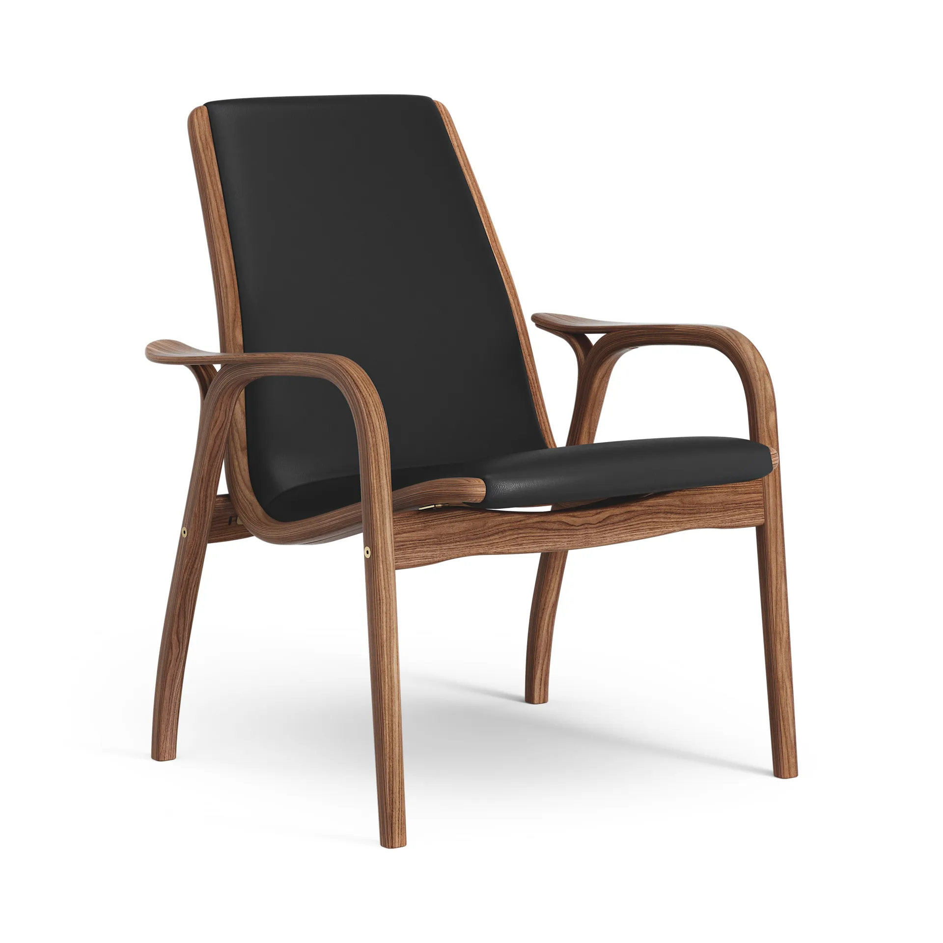 Laminett arm chair oiled walnut/leather, Baltique 99011 Swedese