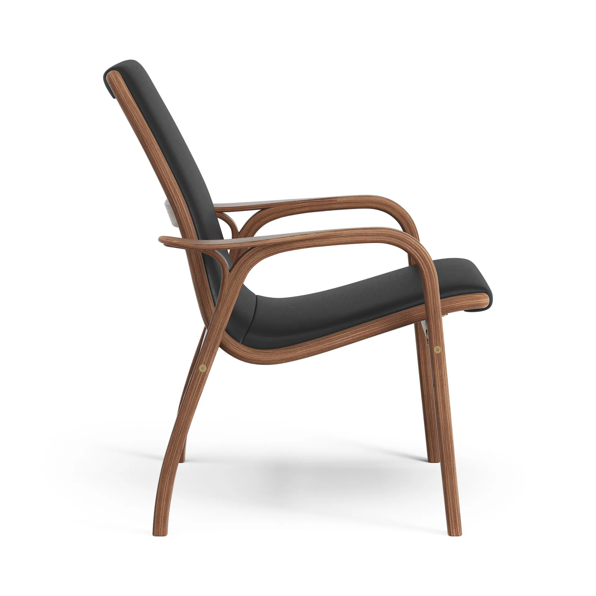 Laminett arm chair oiled walnut/leather, Baltique 99011 Swedese