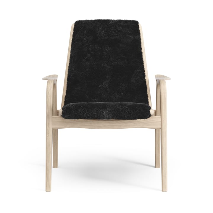 Laminett arm chair white pigmented oak/sheep skin - Black (black) - Swedese