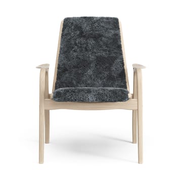 Laminett arm chair white pigmented oak/sheep skin - Charcoal (dark grey) - Swedese