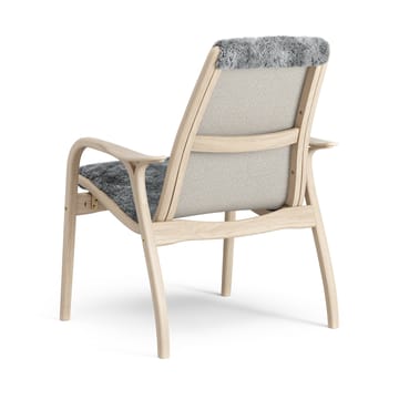 Laminett arm chair white pigmented oak/sheep skin - Scandinavian Grey (grey) - Swedese