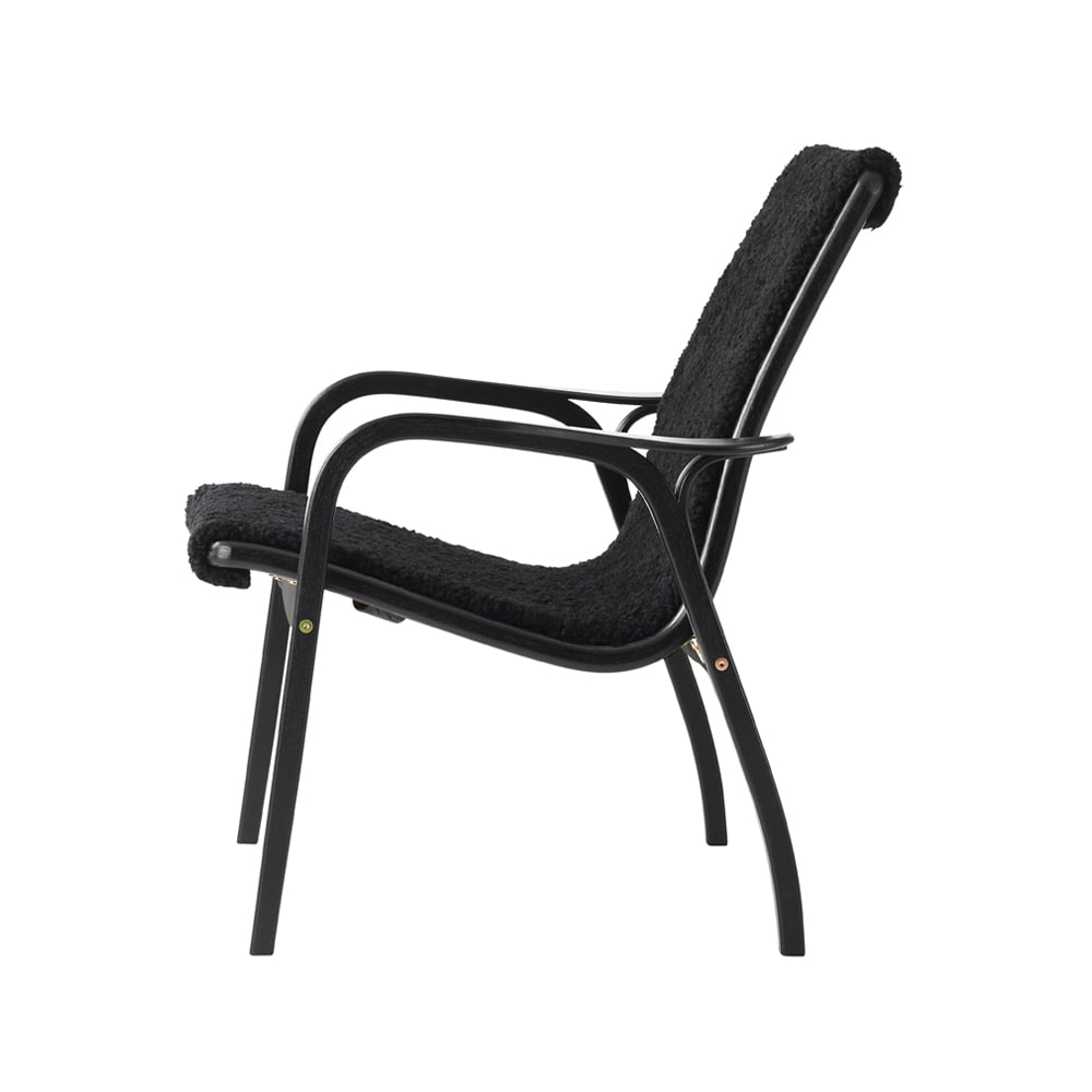 Swedese Laminett armchair Black Edition Black stained beech
