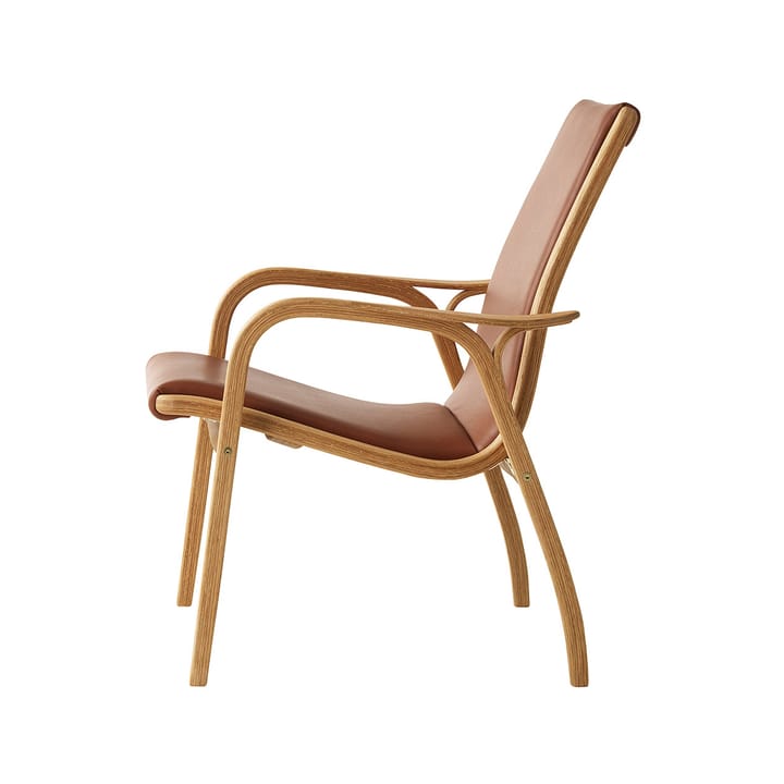 Laminett armchair - Elmosoft 54035 brown, oak legs - Swedese