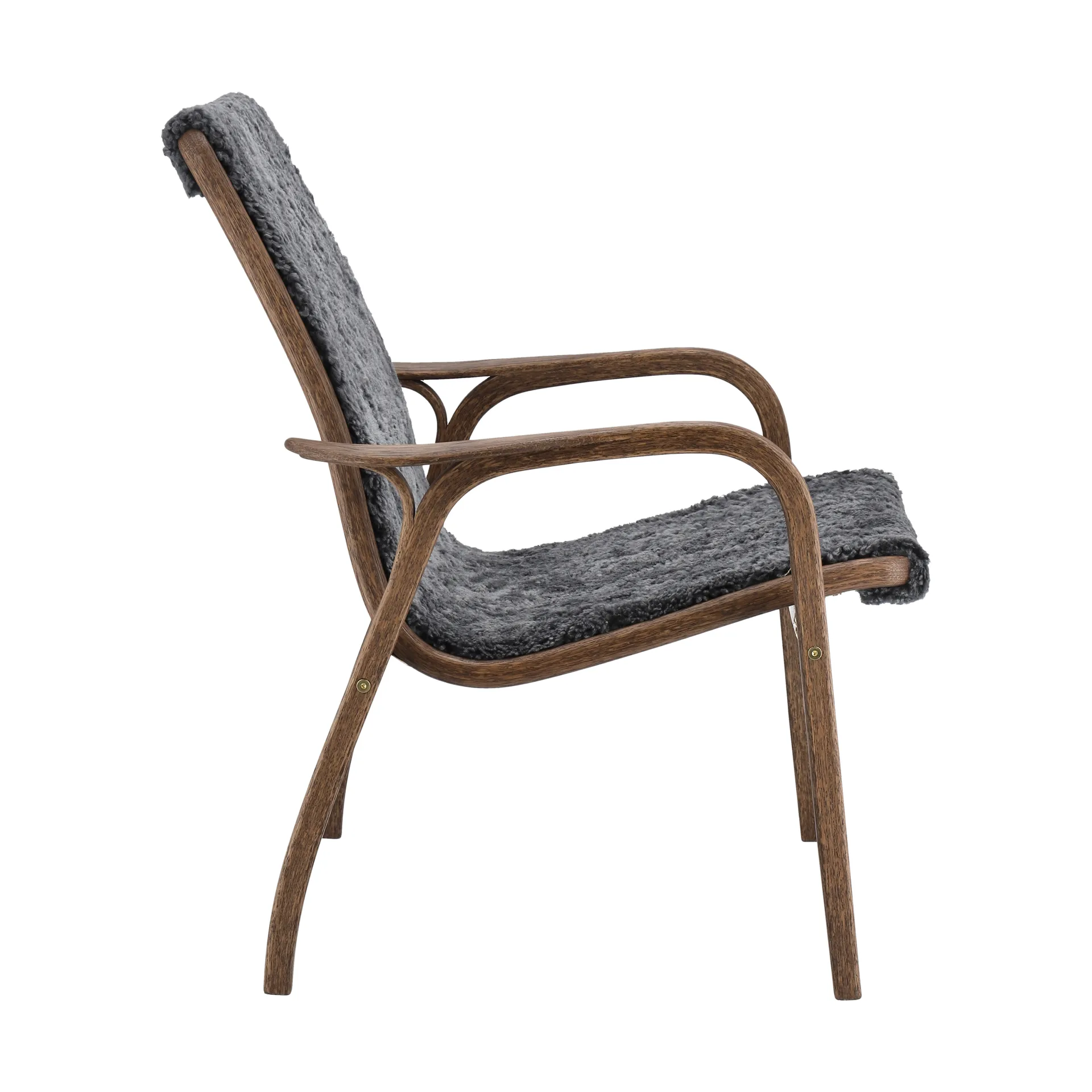 Laminett armchair oak/sheepskin Special Edition, Rubio Monocoat Chocolate-Charcoal Swedese