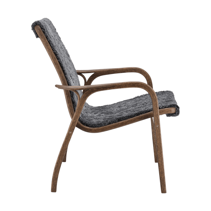 Laminett armchair oak/sheepskin Special Edition - Rubio Monocoat Chocolate-Charcoal - Swedese