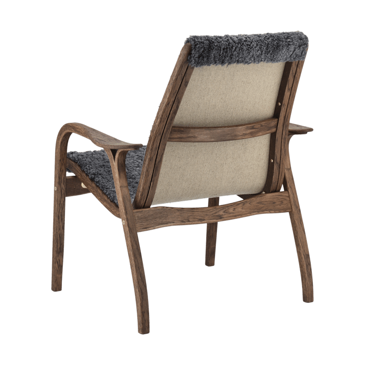 Laminett armchair oak/sheepskin Special Edition - Rubio Monocoat Chocolate-Charcoal - Swedese