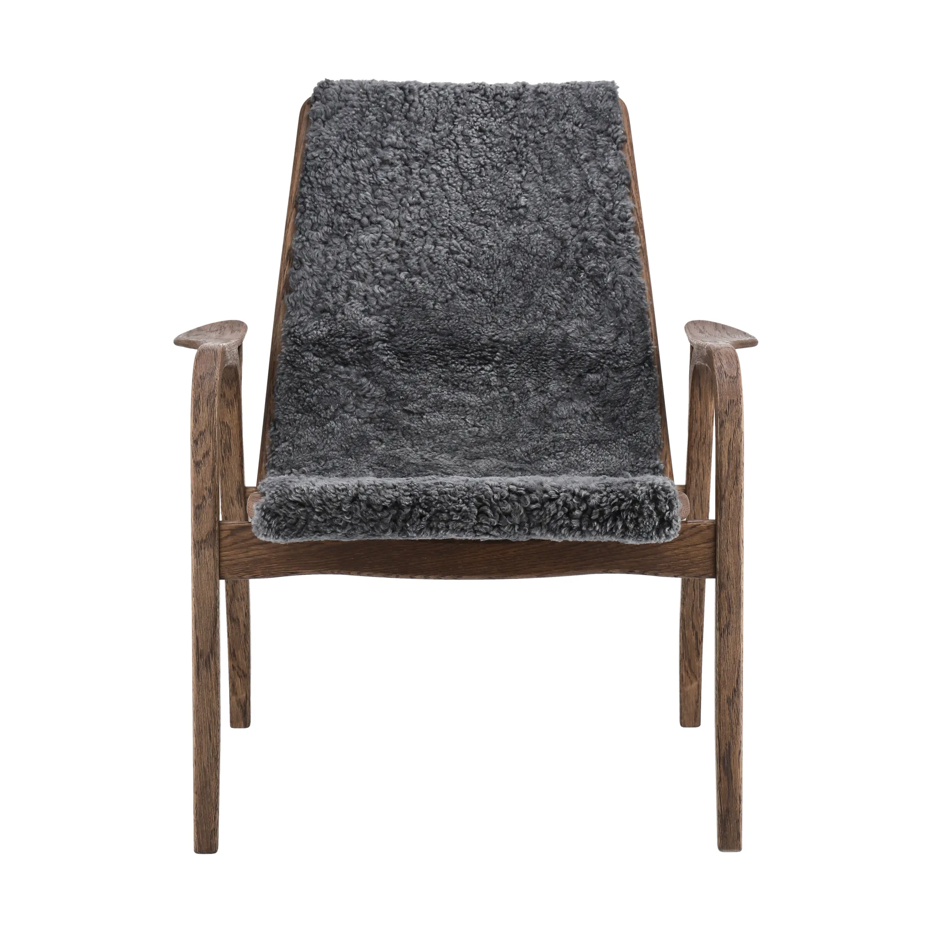 Laminett armchair oak/sheepskin Special Edition, Rubio Monocoat Chocolate-Charcoal Swedese