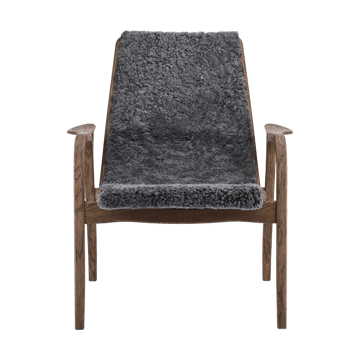 Laminett armchair oak/sheepskin Special Edition - Rubio Monocoat Chocolate-Charcoal - Swedese