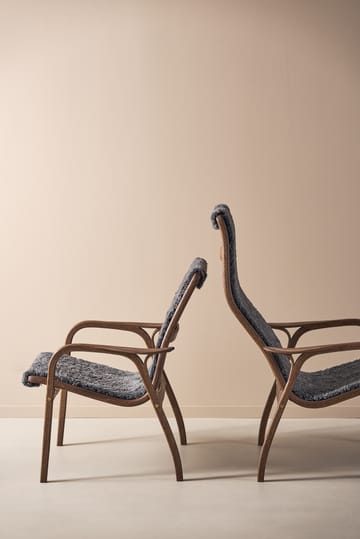 Laminett armchair oak/sheepskin Special Edition - Rubio Monocoat Chocolate-Charcoal - Swedese