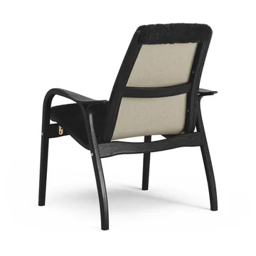 Laminett armchair - Sheepskin Black-black stained beech - Swedese