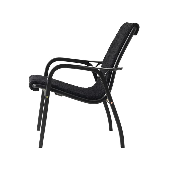 Laminett armchair - Sheepskin black-black stained beech - Swedese