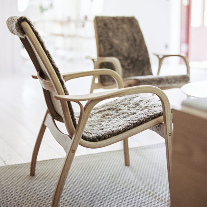 Laminett armchair - Sheepskin black-black stained beech - Swedese