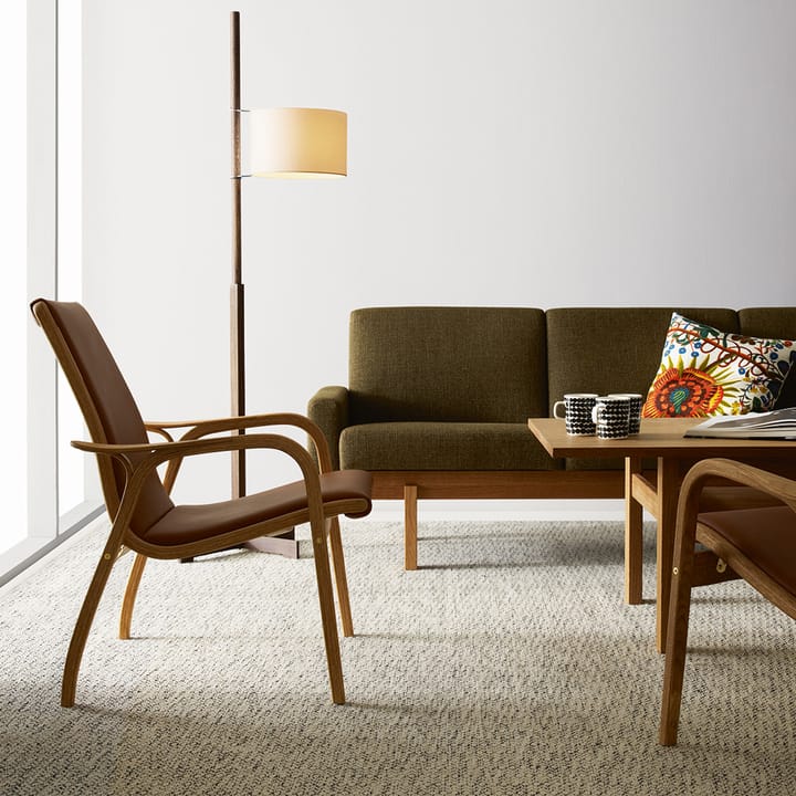 Laminett armchair, Sheepskin black-black stained beech Swedese